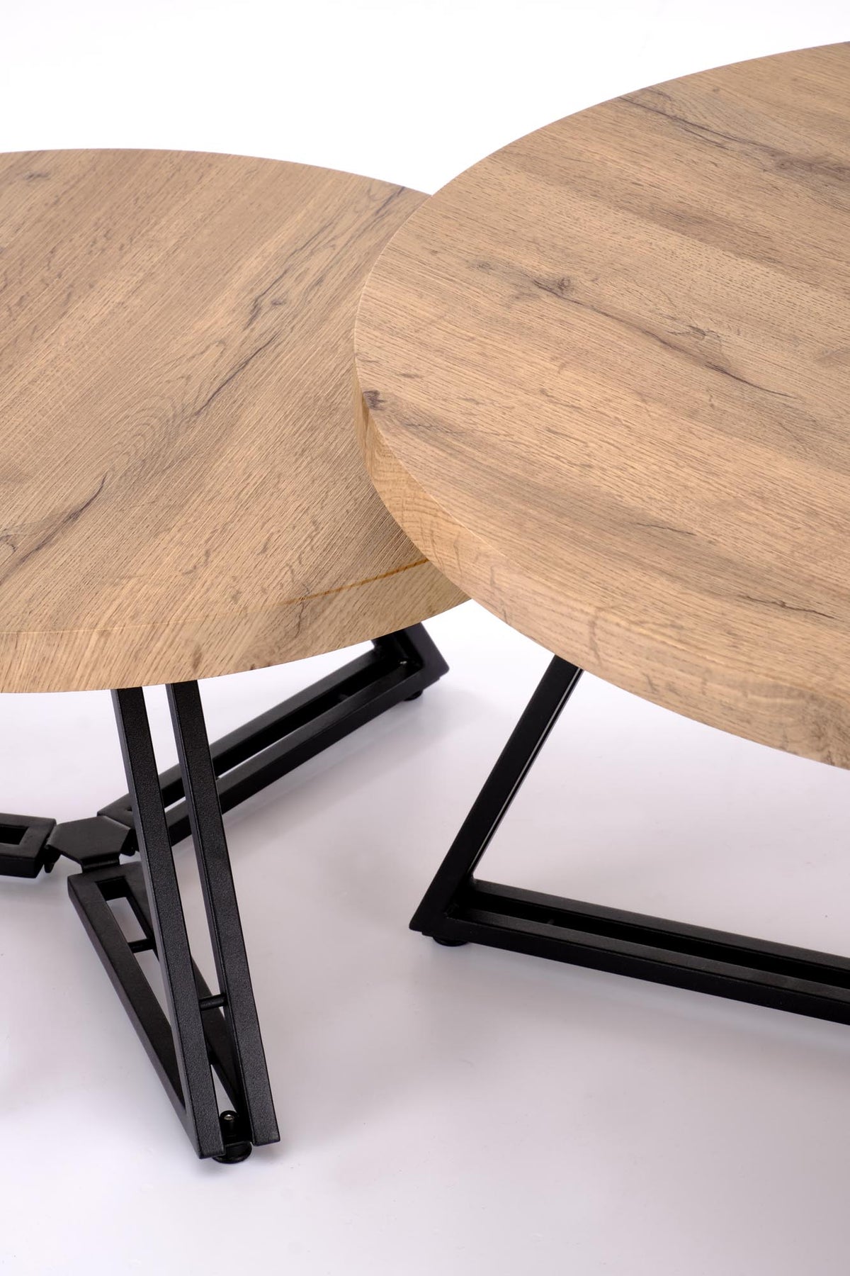 Zestaw 2 stolików kawowych FILIS - złoty / czarny / metal – zdjęcie 7