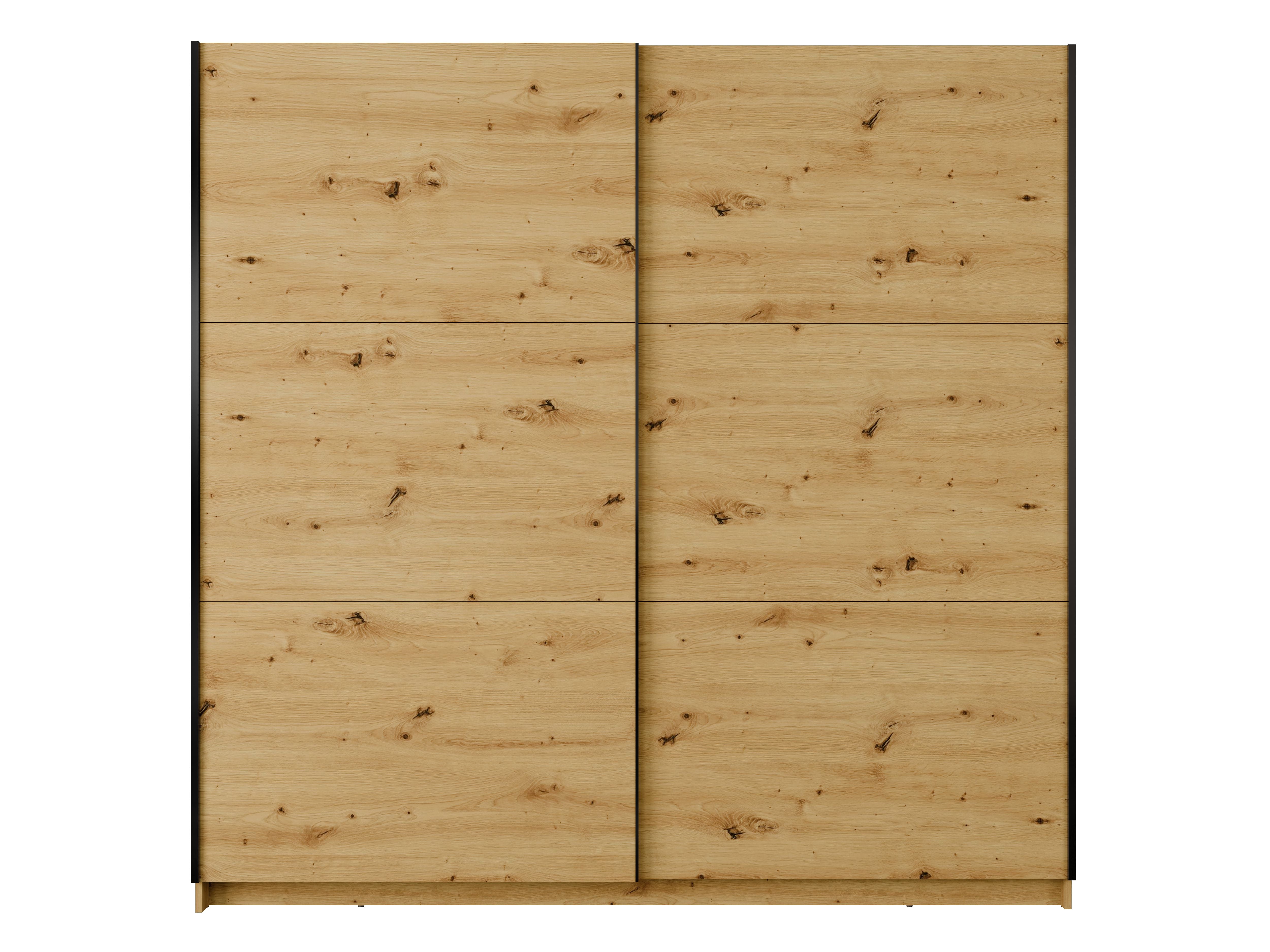 Szafa przesuwna z lustrem STELLAR 200 cm - Dąb Artisan