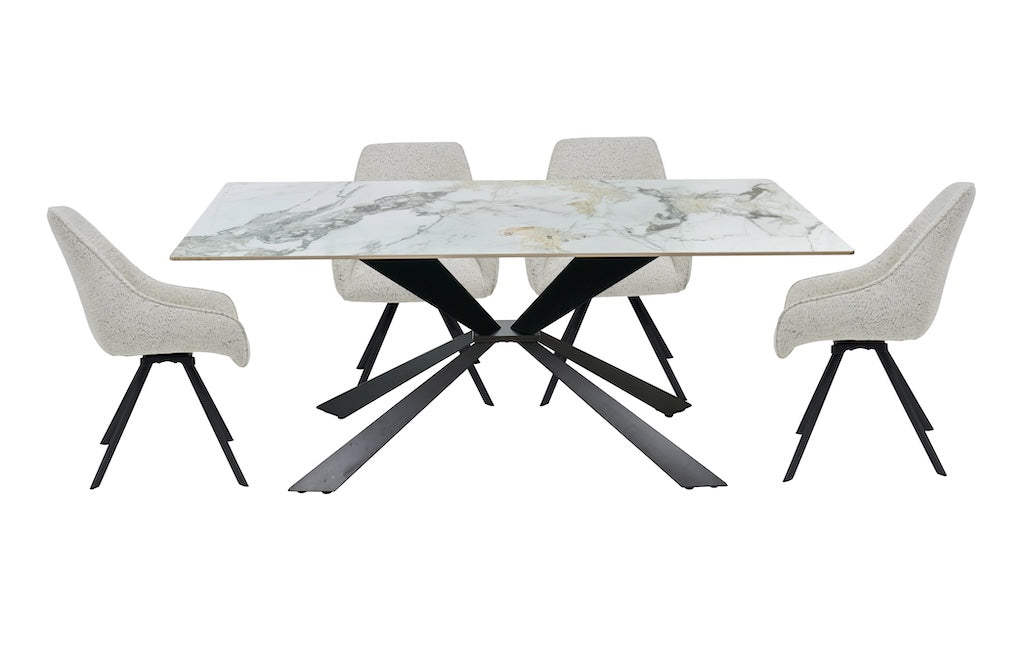 Krzesło Moliani SOMERA - stylowe obrotowe krzesło, fotel do biura jadalni i salonu