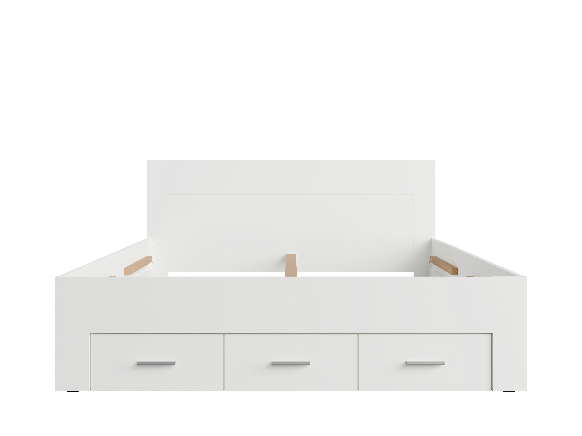 Łóżko 180x200 RIVIERA z szufladami - Kolor Biały