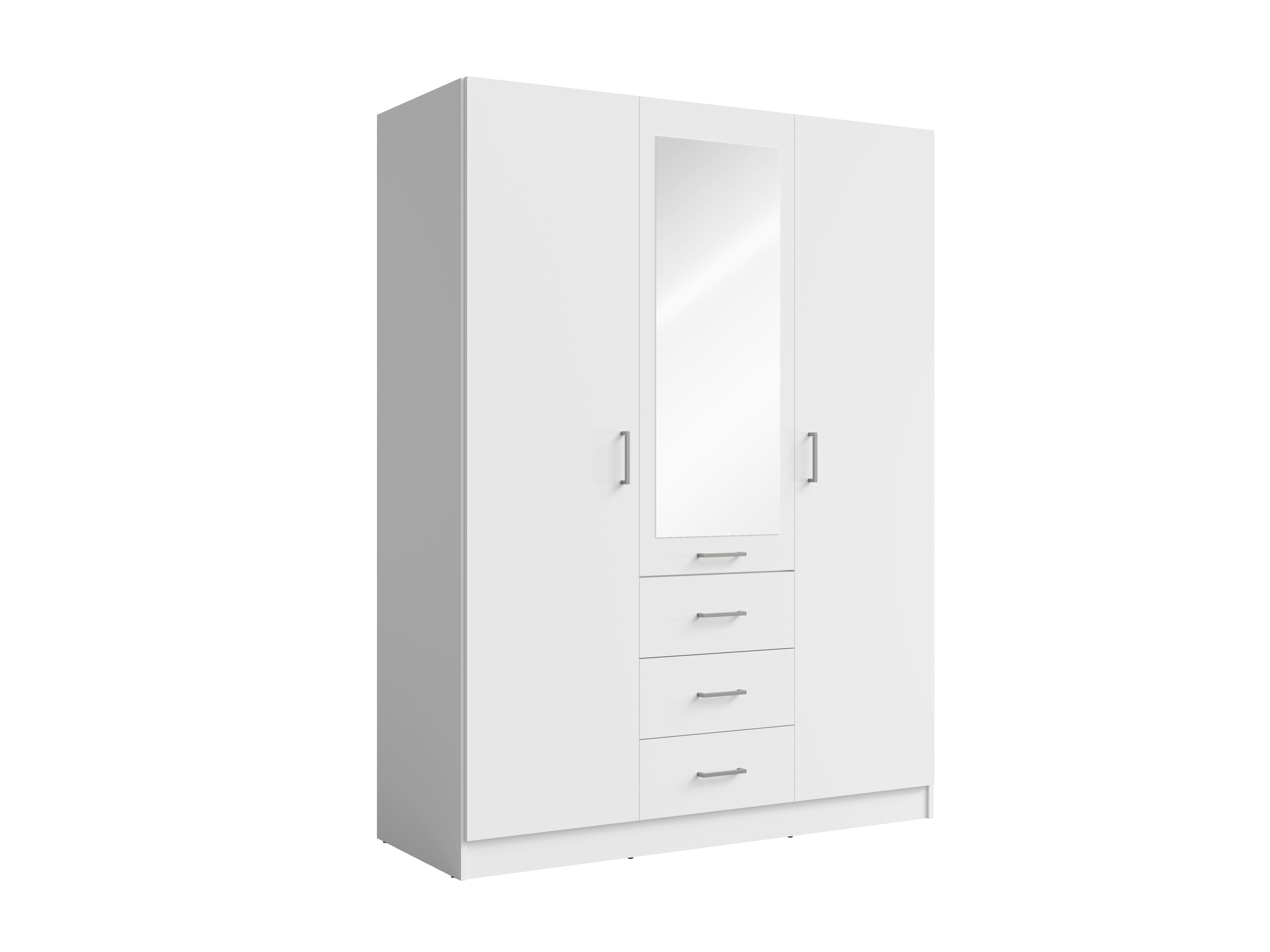 Szafa trzydrzwiowa INDUS 150 cm - Kolor Biały