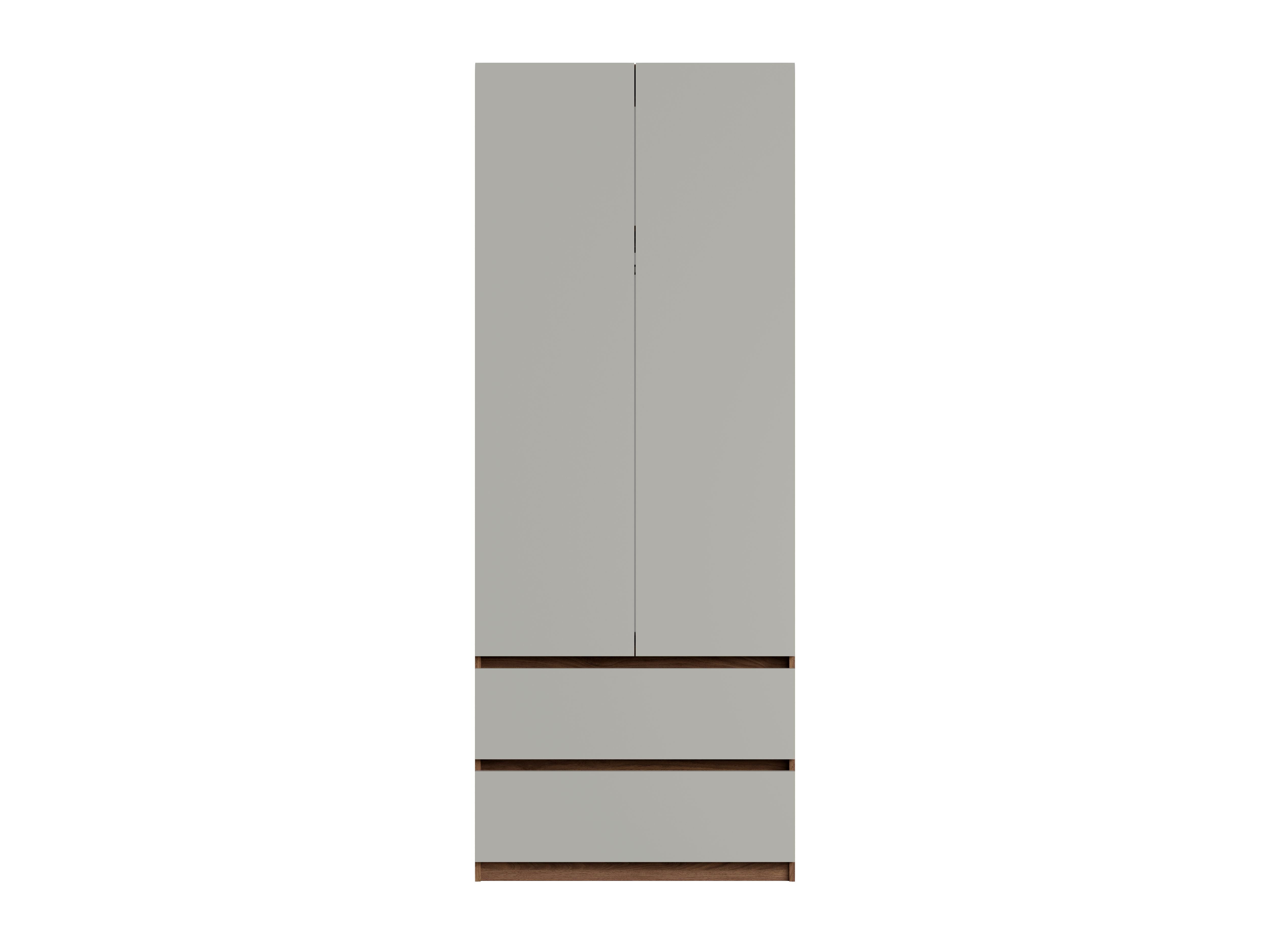 Szafa dwudrzwiowa APOLLO 90 cm - Orzech / Szary