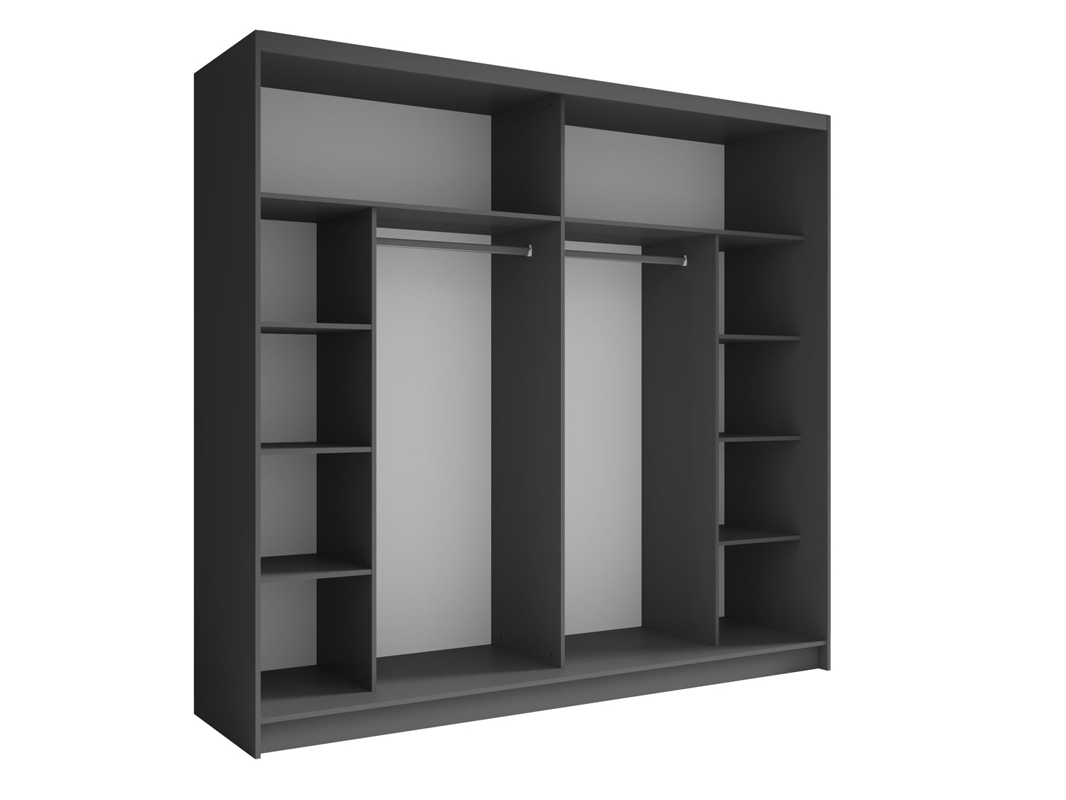 Szafa przesuwna SIRIUS 230 cm - Szary Grafit