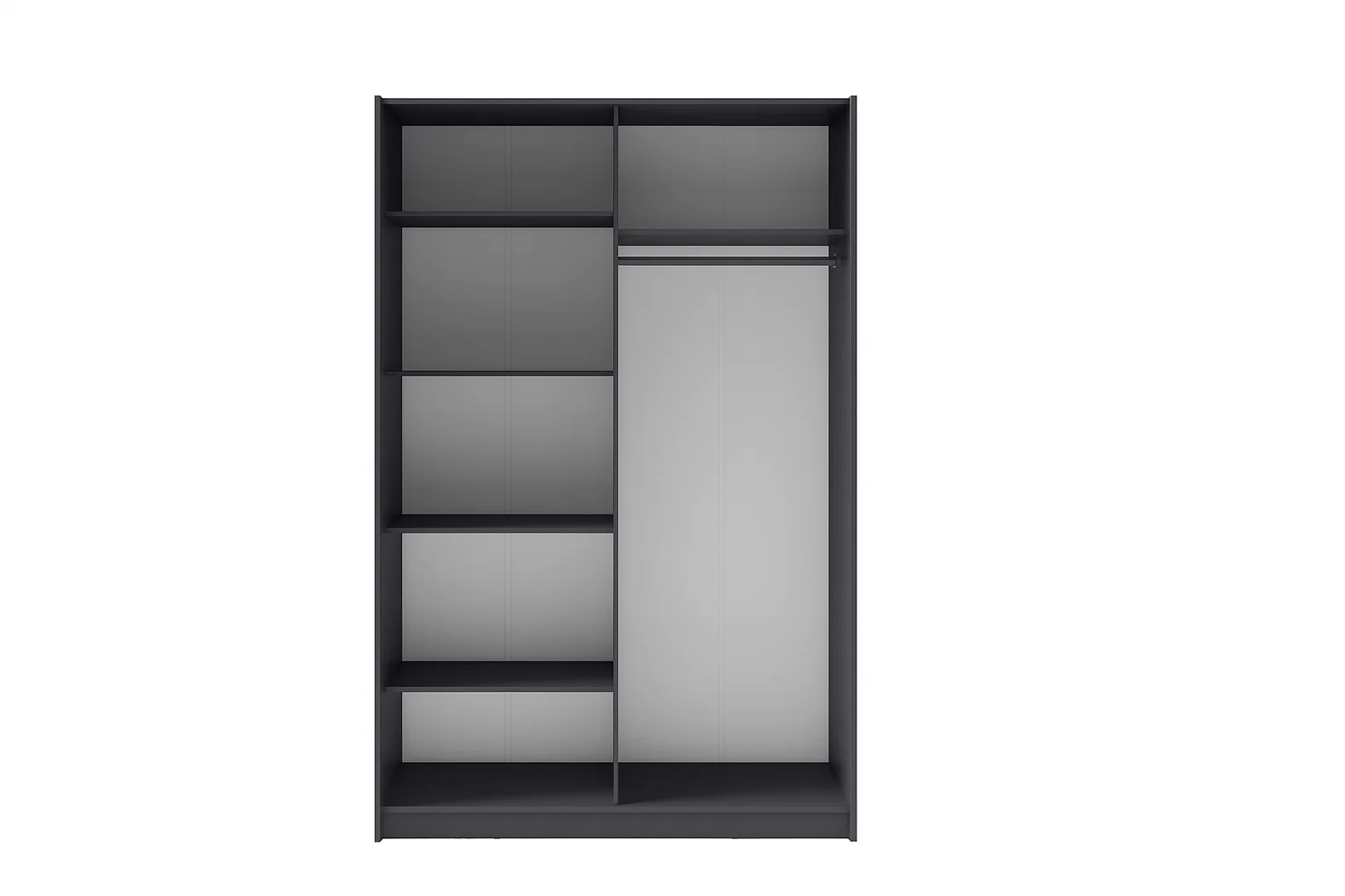 Szafa przesuwna VOLANS 150 cm - Szary Grafit