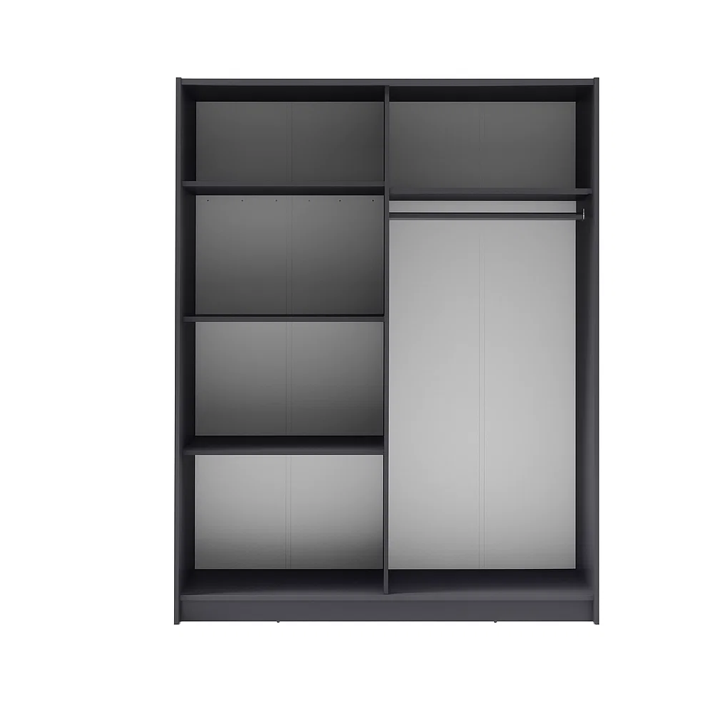 Szafa przesuwna VOLANS 180 cm - Szary Grafit