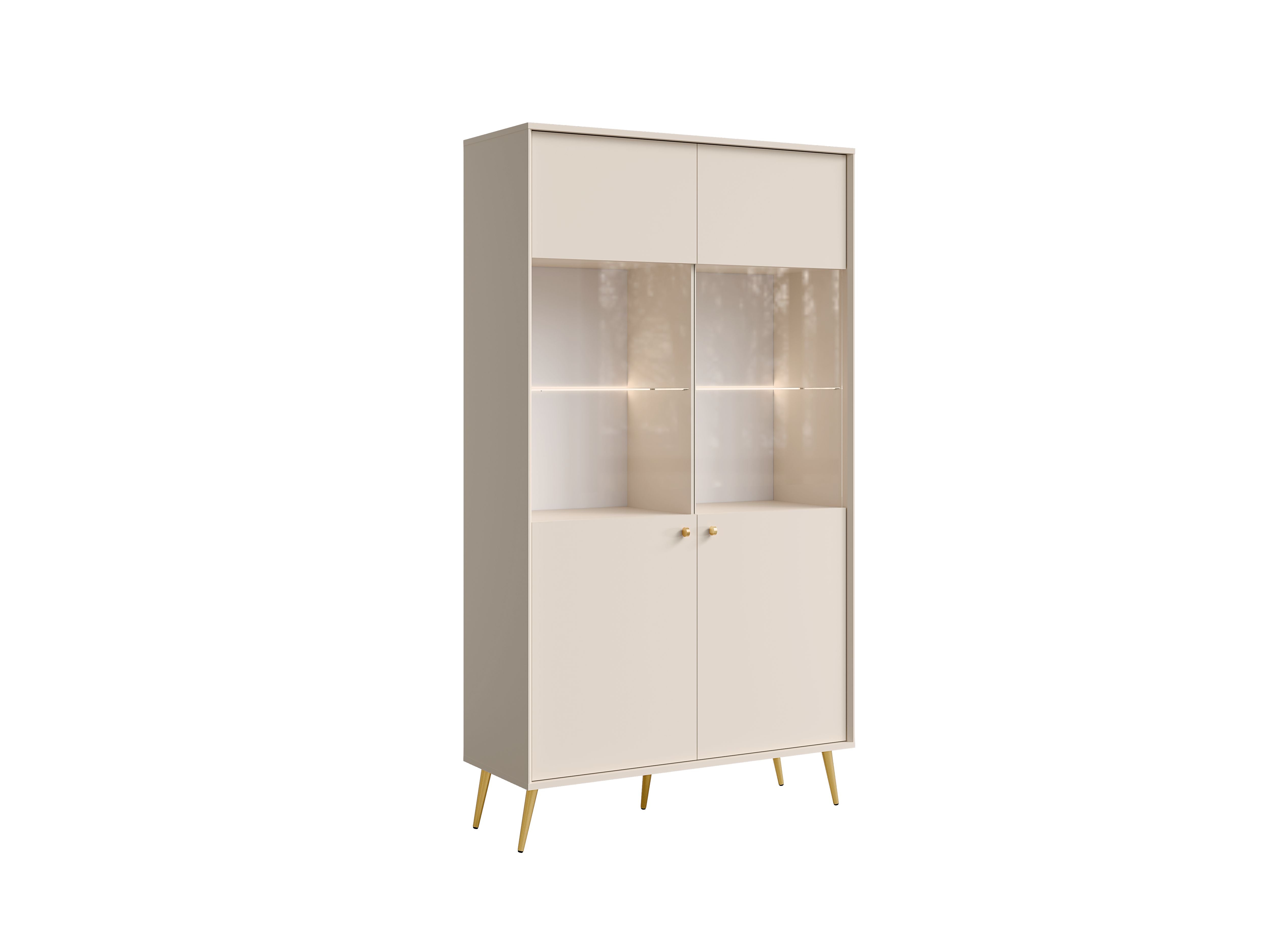 Witryna dwudrzwiowa NEXUS 105 cm - Piasek Pustyni