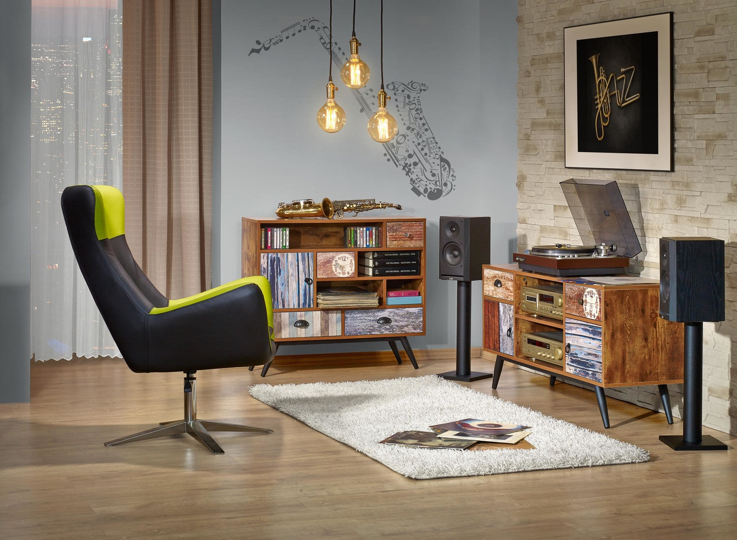 Szafka RTV RETI 120 cm - kolorowa