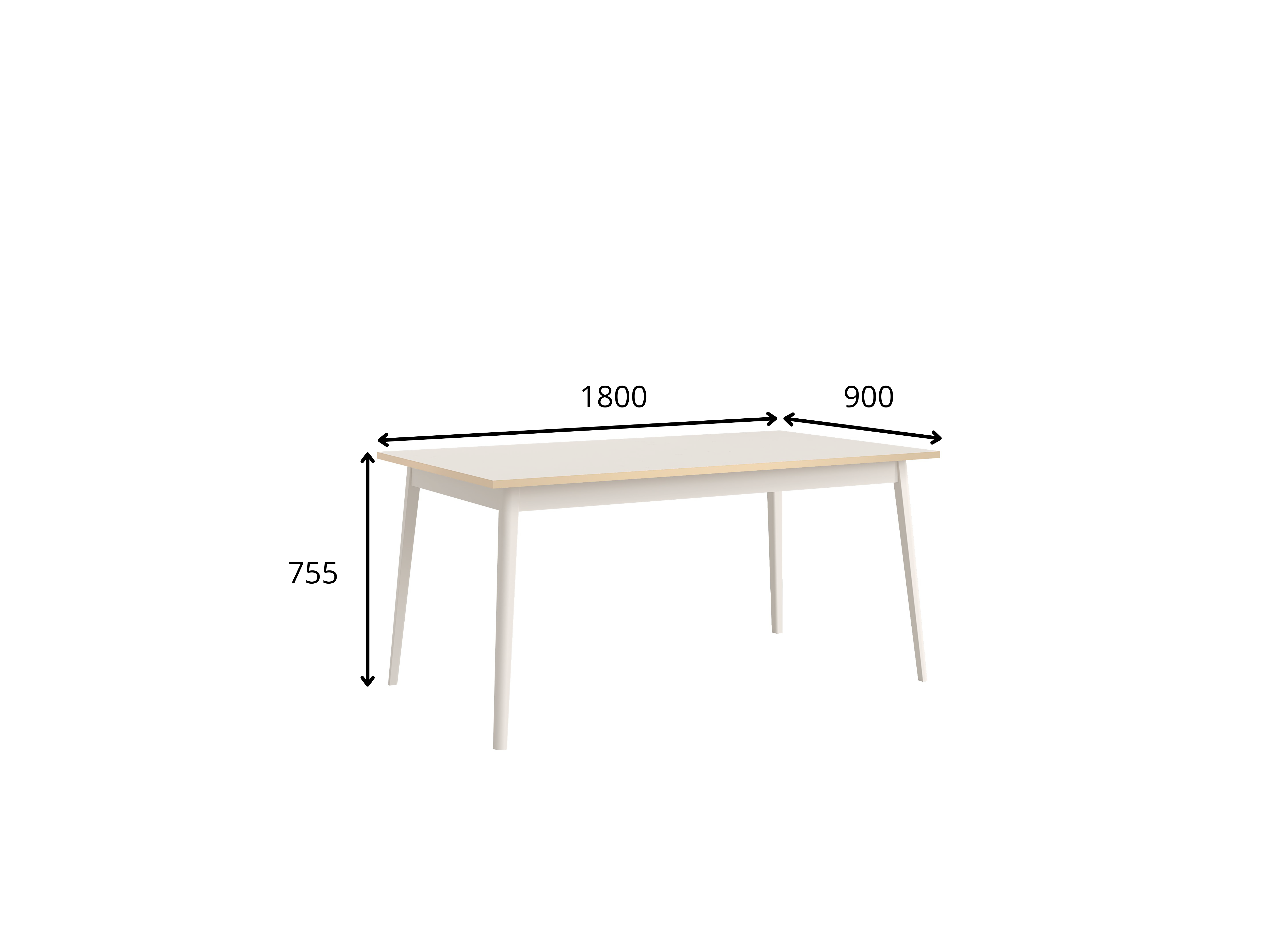 Stół NEXUS 180 cm - Piasek Pustyni