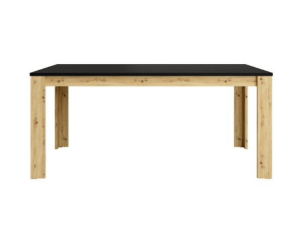 Stół LUMINA 180x90 - Czarny Onyx / Dąb Artisan