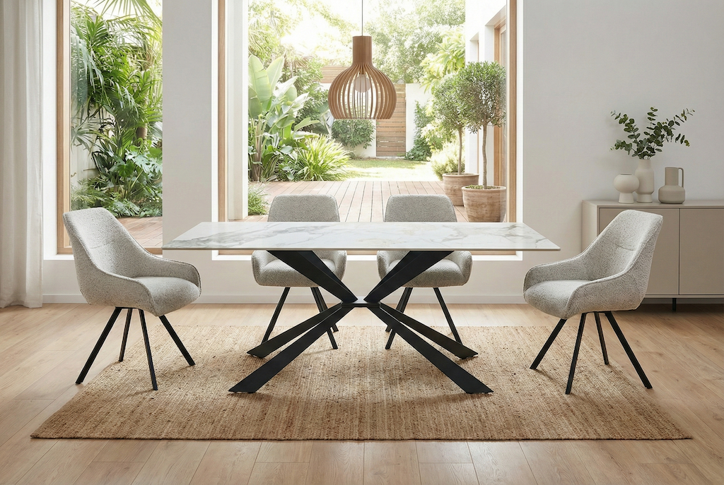 Stół Moliani FORNIS 180x90cm - marmur Calacatta