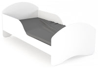 Łóżko dziecięce LEO2 160x80 białe z barierką ochronną i materacem