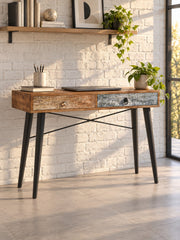 Biurko BRITE 120 cm B1 - wielokolorowy / metal