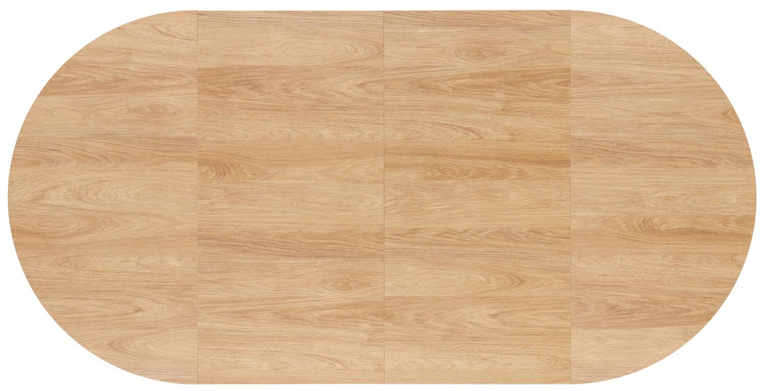 Okrągły stół rozkładany REYA 100/250cm - Kolor Dąb Hikora / Kaszmir