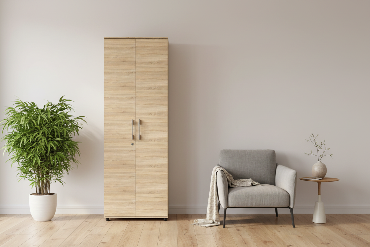 Szafa 60 cm dwudrzwiowa Sonoma z zamkiem, na segregatory