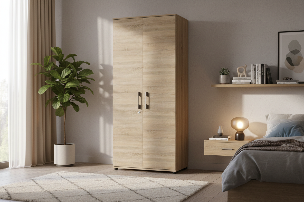 Szafa G z zamkiem dąb Sonoma 80x182 cm, 5 półek