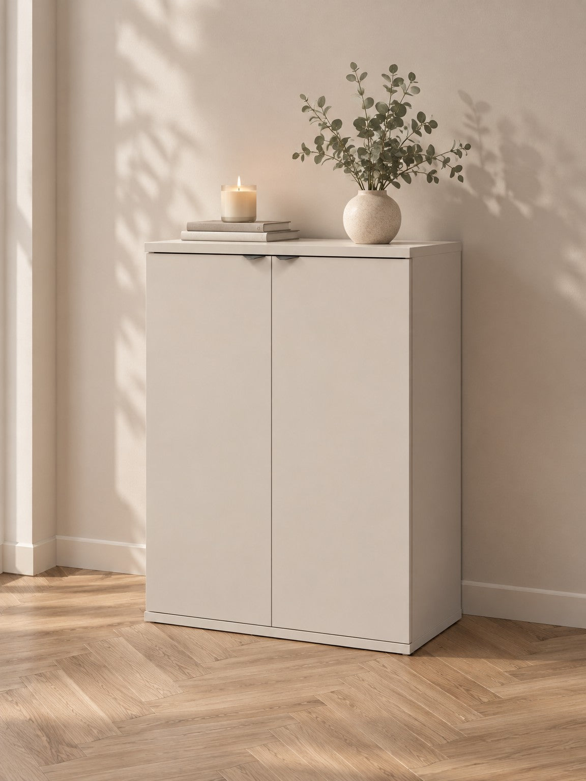 Komoda BOZA 60 cm 2-drzwiowa - beżowy