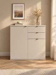 Komoda BOZA 80 cm z szufladami - beżowy