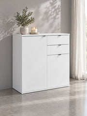 Komoda BOZA 80 cm z szufladami - biały