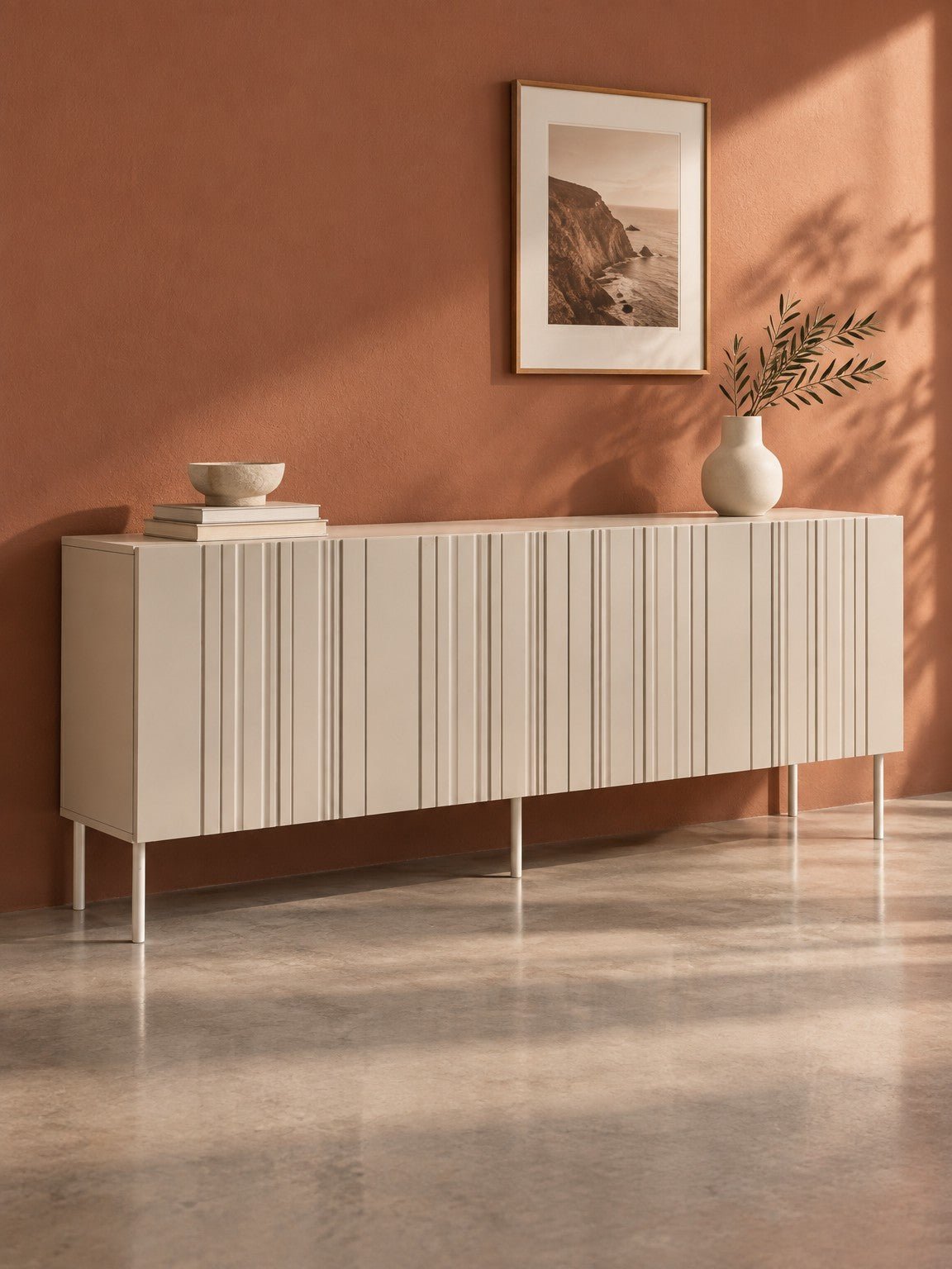 Komoda CHORA 200 cm - beżowy
