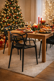 Ażurowe Krzesło Masters Czarne | Design Starck Recykling