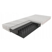 Materac bonelowy 140x200 H3 Furnitex w kolorze białym z widoczną strukturą sprężynową i pianką