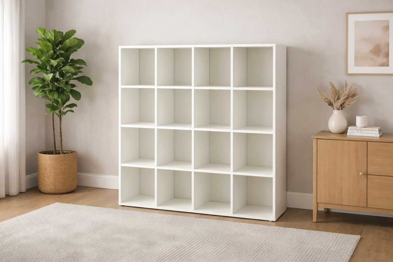 Regał OBELIKS - kolor biały