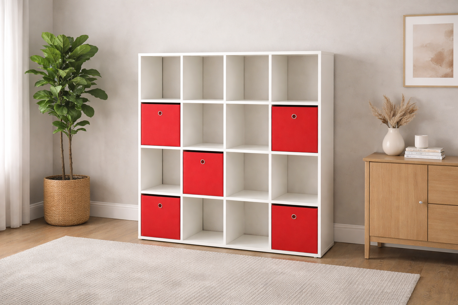 Regał OBELIKS - kolor biały