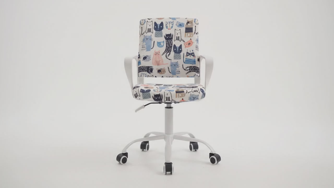 Załaduj wideo: obrotowy fotel dla dzieci lena z kotami