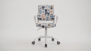 obrotowy fotel dla dzieci lena z kotami