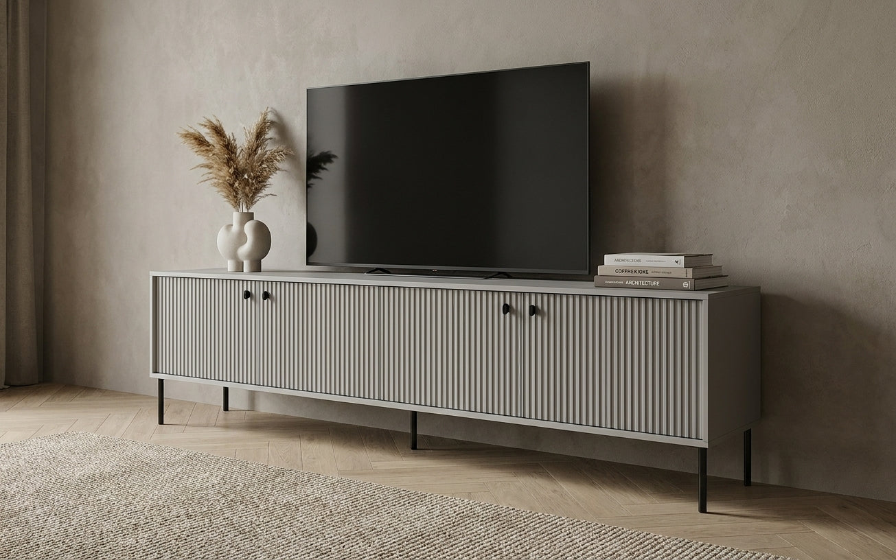 Szafka RTV NEXUS 207 cm - kolor szary