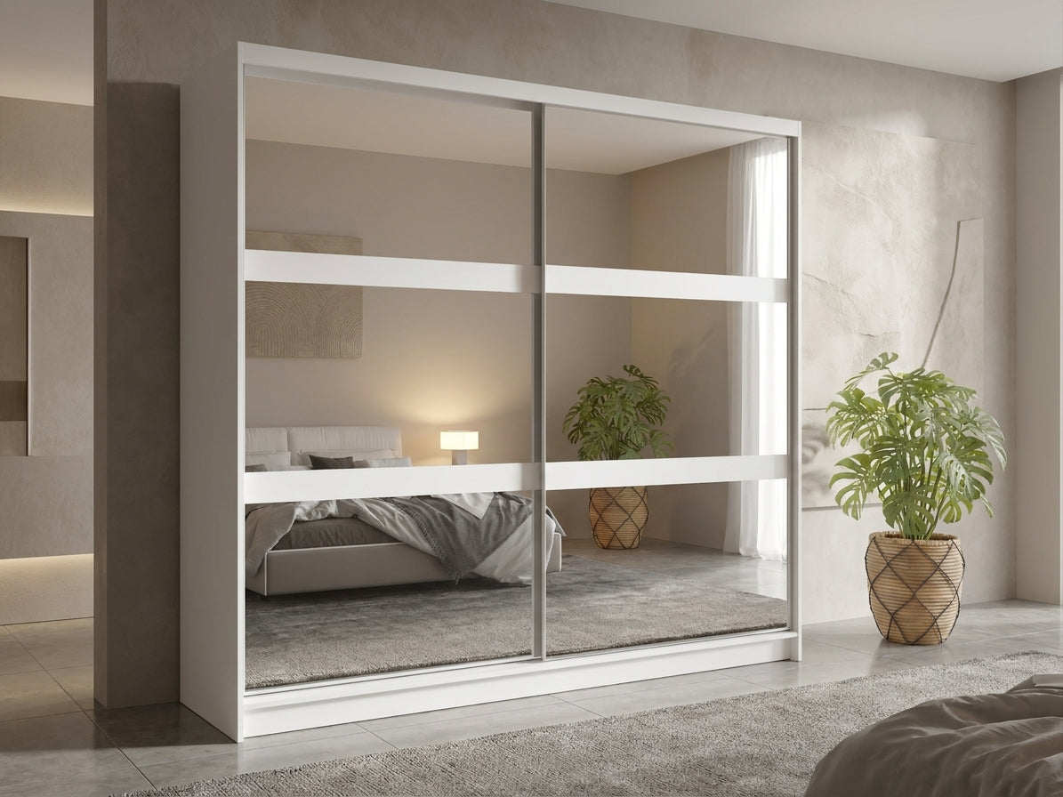 Szafa przesuwna SIRIUS 230 cm- Biały
