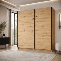 Szafa przesuwna z lustrem STELLAR 200 cm - Dąb Artisan