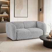 Sofa NEVARIS - Kolor Popielaty / Tkanina