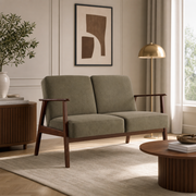 Sofa dwuosobowa VERTIGO - Kolor Oliwkowy / Tkanina Fjord