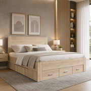 Łóżko 180x200 RIVIERA z szufladami - Dąb Sonoma