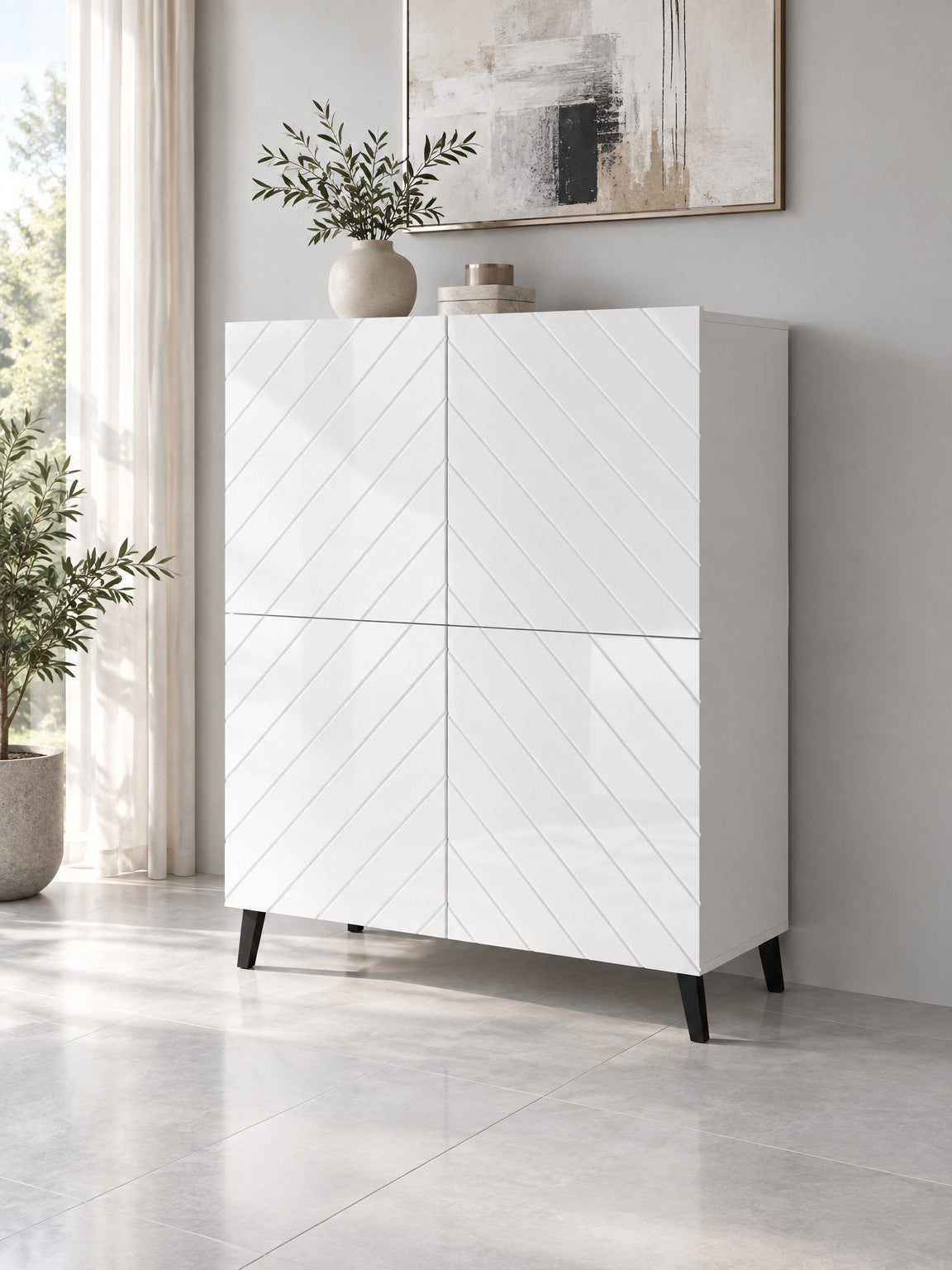 Regał PIRA 101 cm - biały