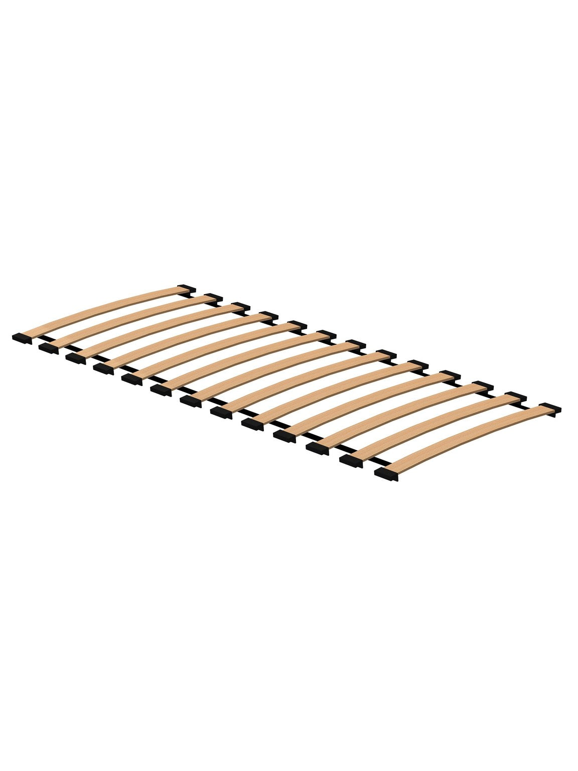 Stelaż Lendo FLEX 160x70 cm, 13 profilowanych listew bukowych