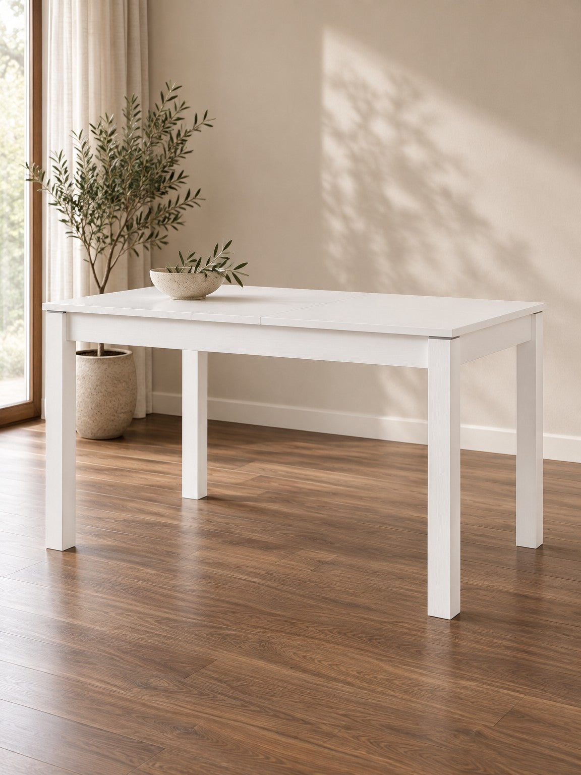 Stół ACRUX 118-158 cm - biały