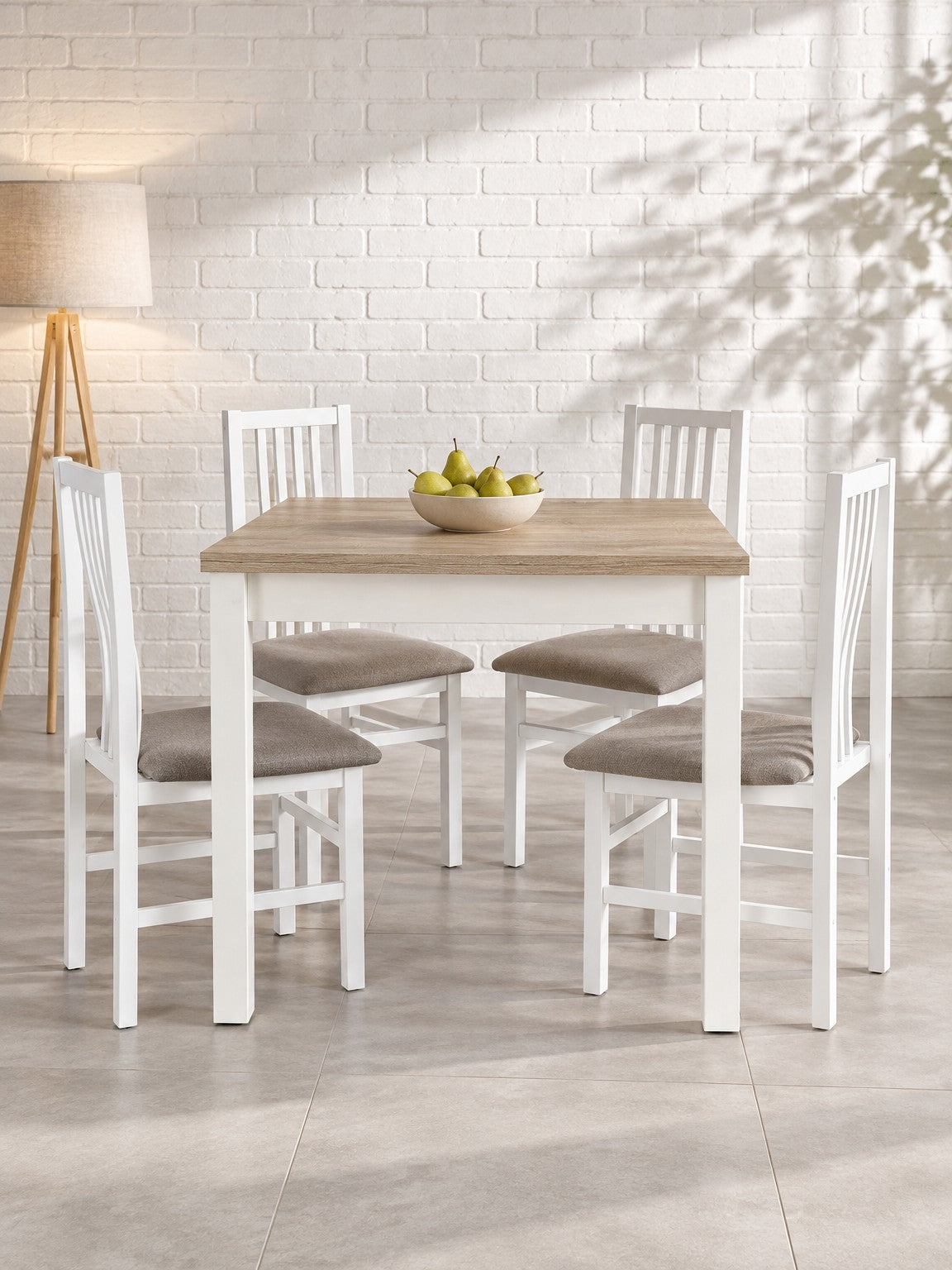 Stół CHIPO 80-160 cm - dąb sonoma / biały