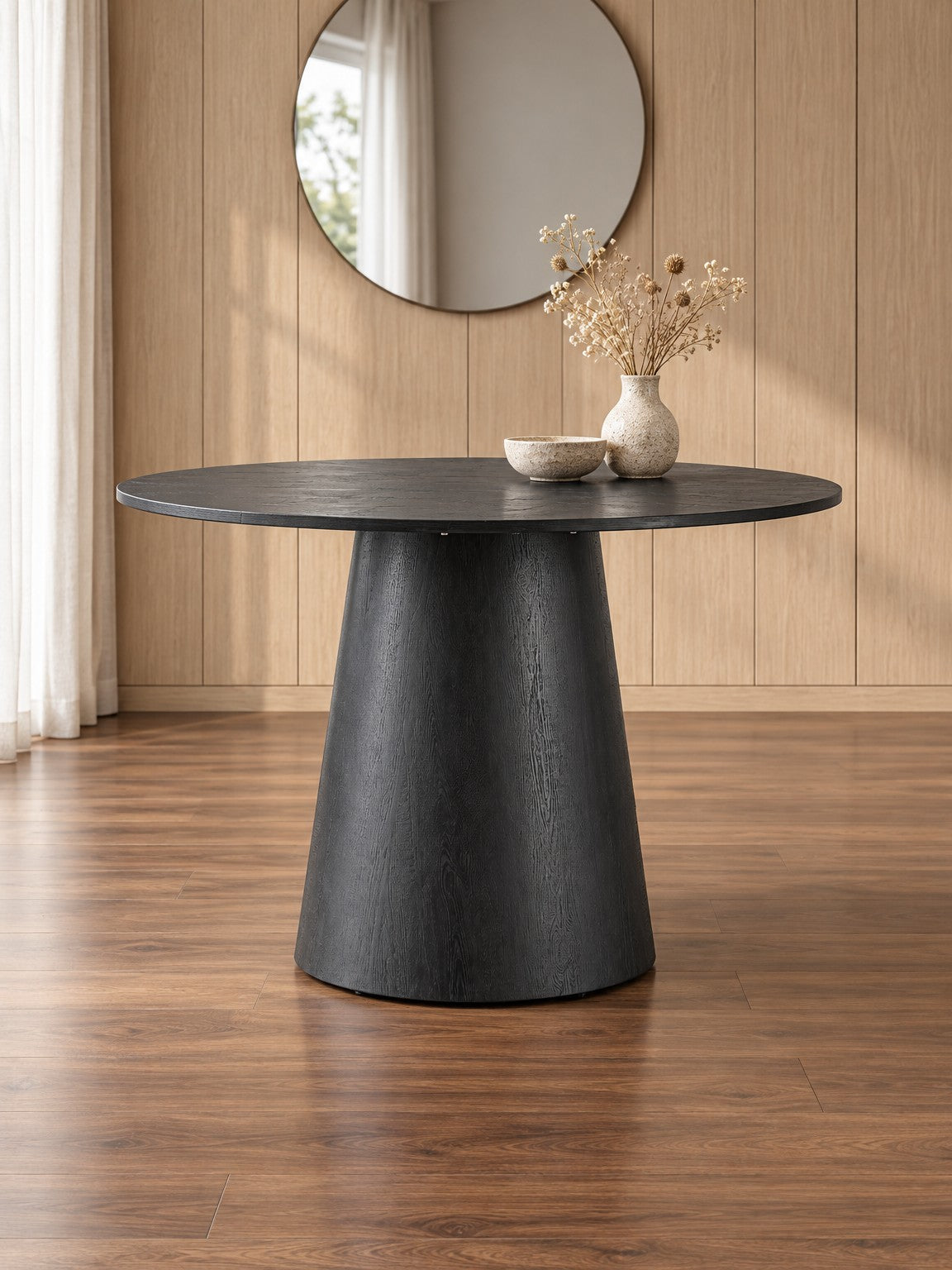 Stół ZARI ø120 cm - czarny
