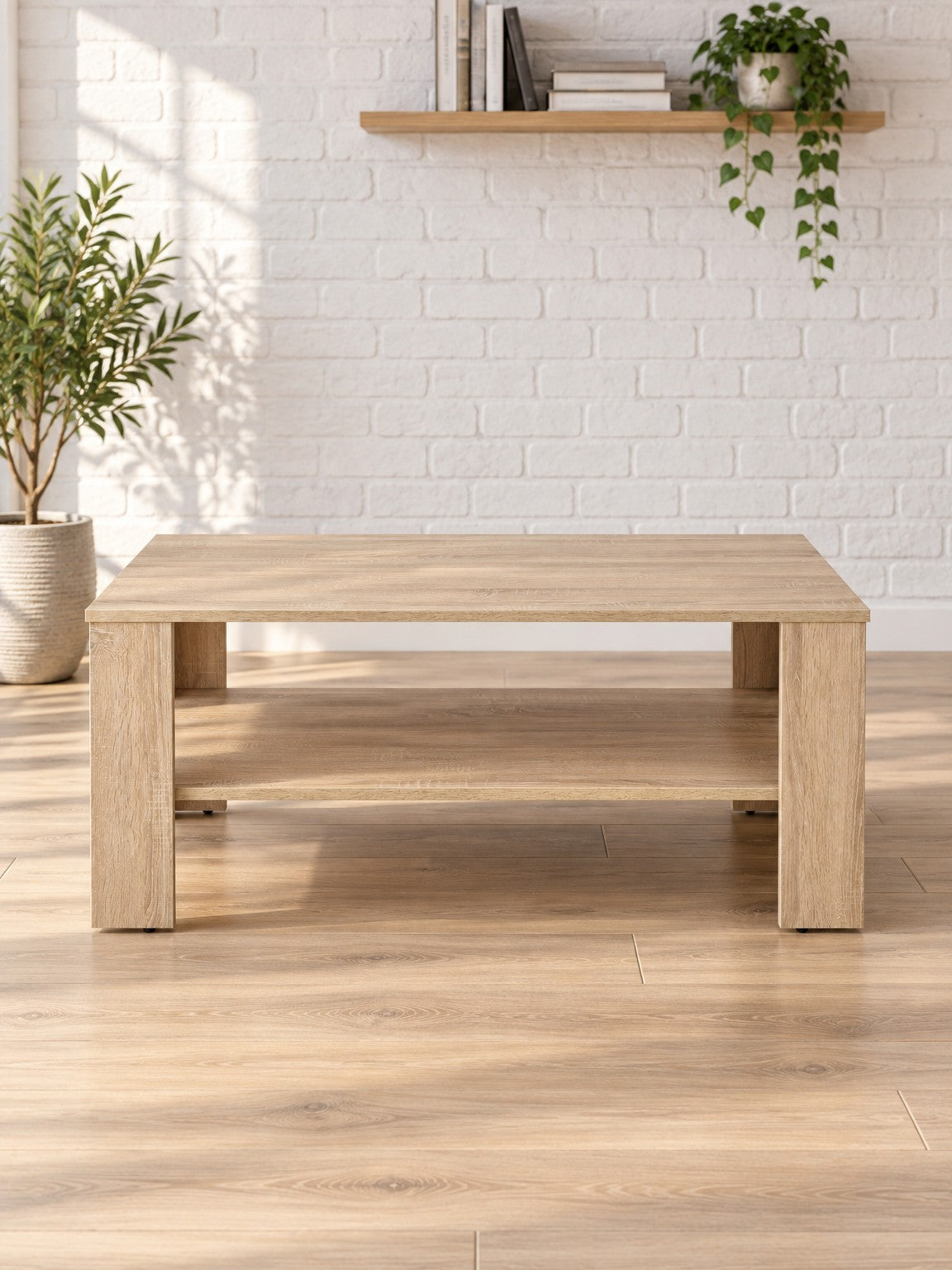 Stolik kawowy BRUNE 110 cm - dąb sonoma