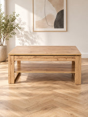 Stolik kawowy MOSA 120 cm z podnoszonym blatem - dąb artisan