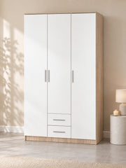 Szafa ACHERNAR 120 cm S-3 - biały / dąb sonoma