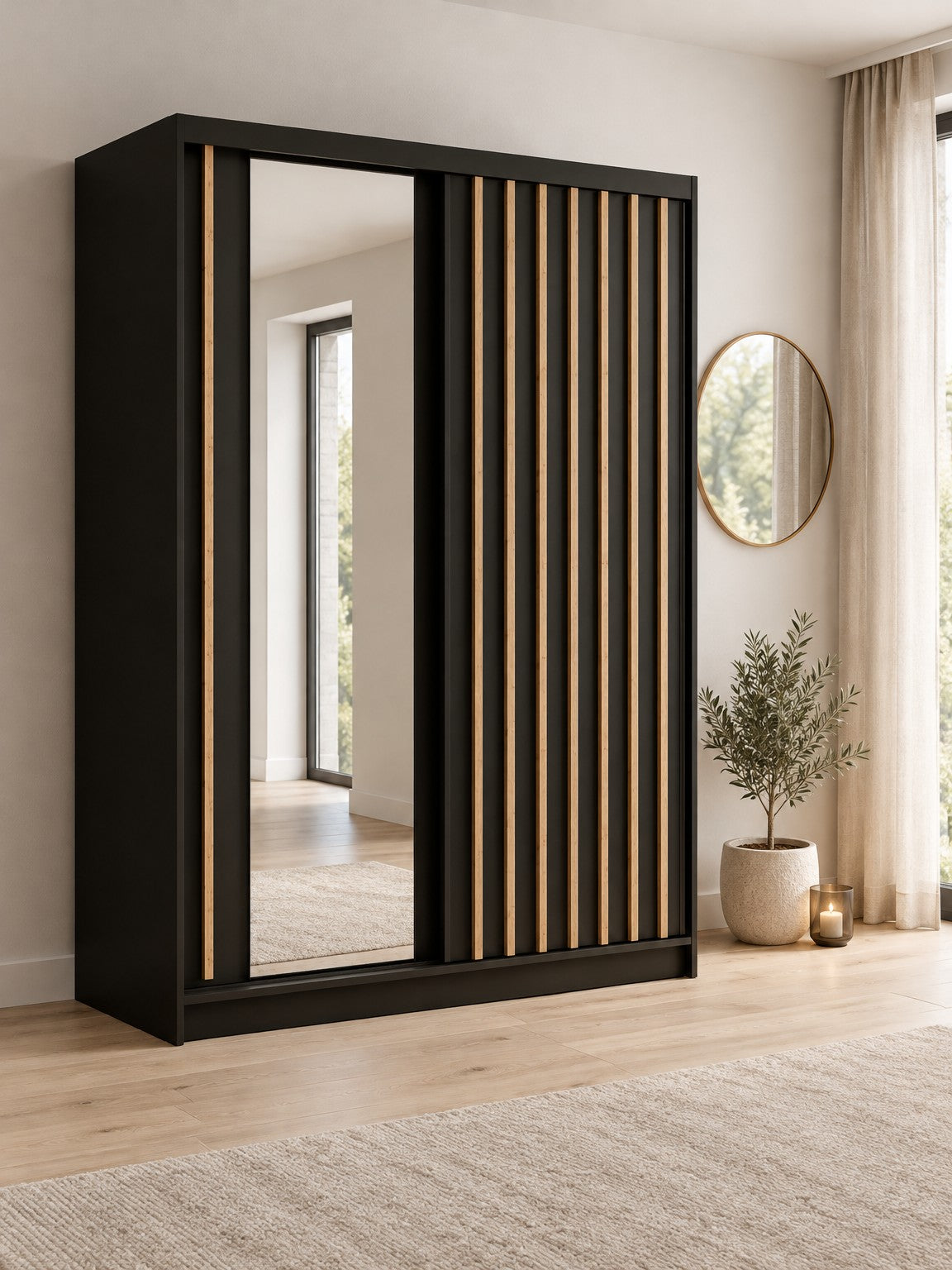 Szafa TARA 150 cm - czarny