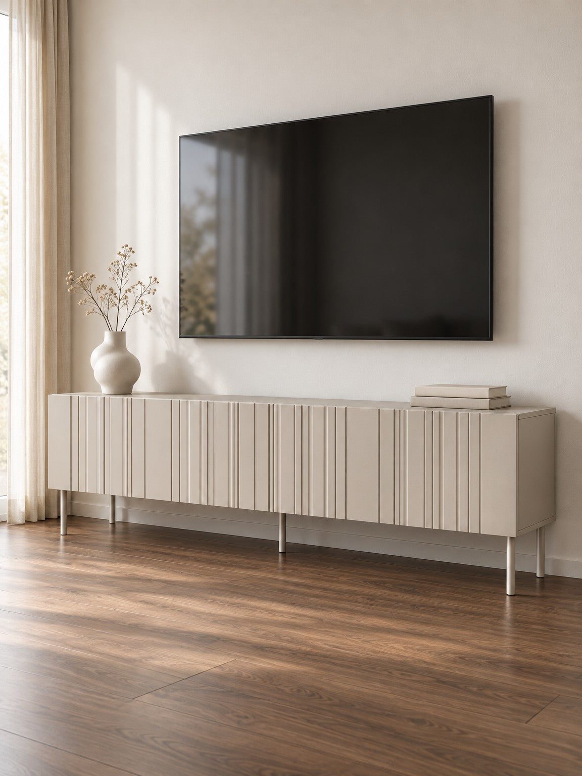 Szafka RTV CHORA 200 cm - beżowy