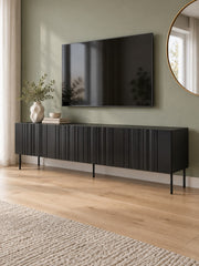 Szafka RTV CHORA 200 cm - czarny