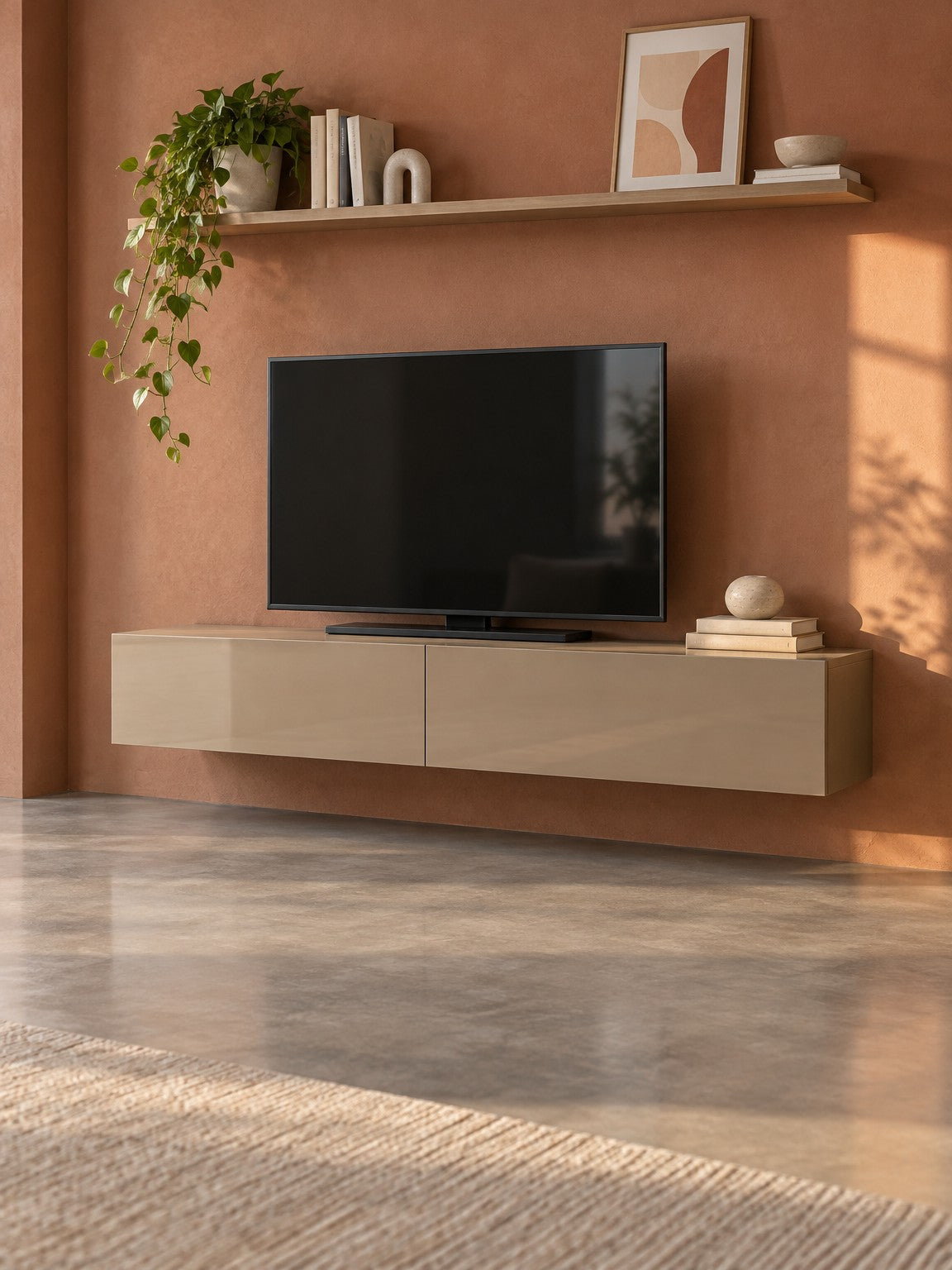 Szafka RTV FODA 180 cm - beżowy