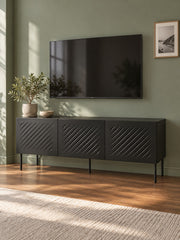 Szafka RTV GELA 150 cm - czarny