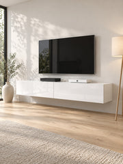 Szafka RTV LERA 200 cm - biały