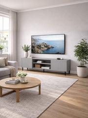 Szafka RTV SCANDI 180 cm - kolor jasny popiel
